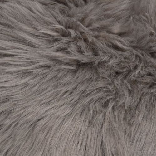 Tapis 60 x 90 cm Peau de mouton synthétique Gris clair - Photo n°2; ?>