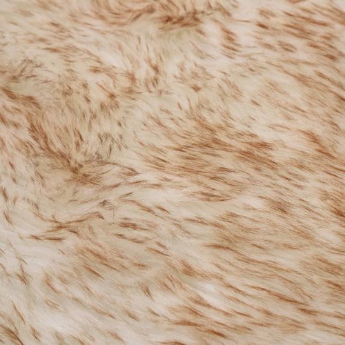 Tapis 60 x 90 cm Peau de mouton synthétique Mélange de marron - Photo n°2; ?>