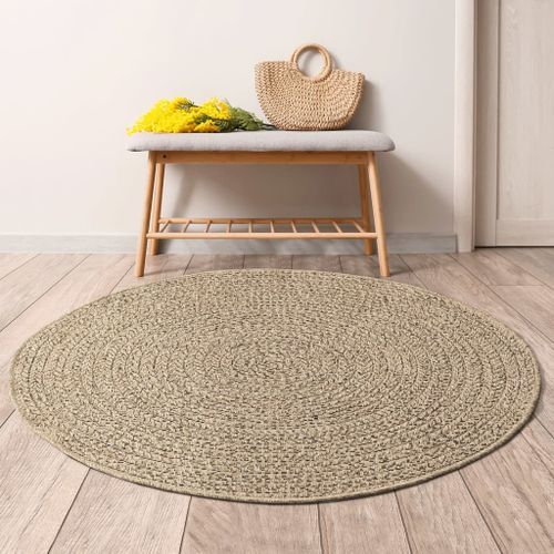 Tapis 90 cm aspect jute intérieur et extérieur - Photo n°2; ?>