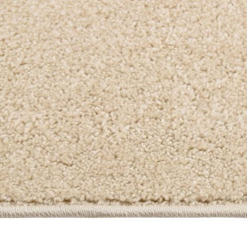 Tapis à poils courts 80x150 cm Beige - Photo n°3; ?>