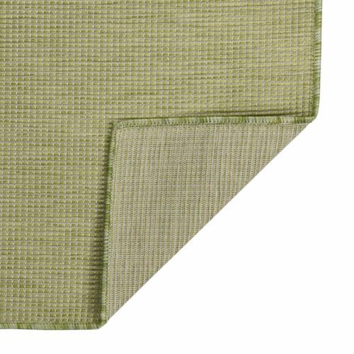 Tapis à tissage plat d'extérieur 140x200 cm Vert - Photo n°2; ?>