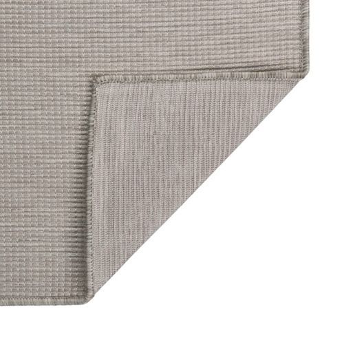 Tapis à tissage plat d'extérieur 160x230 cm Taupe - Photo n°2; ?>