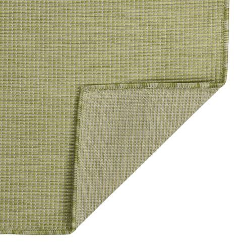 Tapis à tissage plat d'extérieur 160x230 cm Vert - Photo n°2; ?>