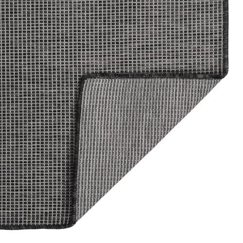 Tapis à tissage plat d'extérieur 200x280 cm Gris - Photo n°2; ?>