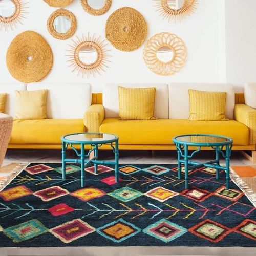 Tapis Berbere Color - 160 x 230 cm - Bleu - Photo n°2; ?>