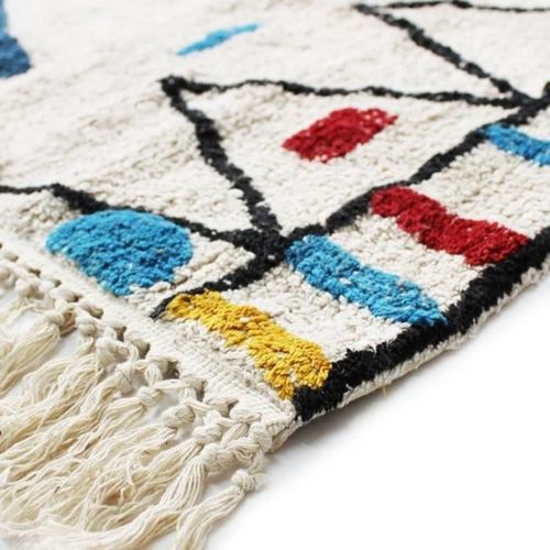 Tapis Berbere Color - 80 x 180 cm - Blanc - Photo n°3; ?>