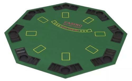 Tapis de jeu de poker octogonal 8 joueurs vert Winner - Photo n°2; ?>