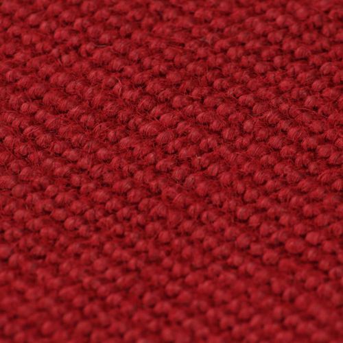 Tapis en jute avec support en latex 140 x 200 cm Rouge - Photo n°2; ?>