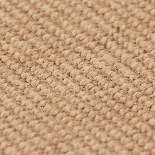 Tapis en jute avec support en latex 70 x 130 cm Naturel - Photo n°2; ?>