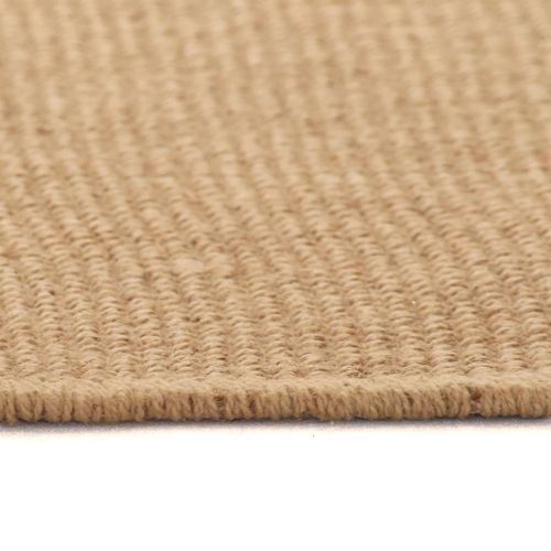 Tapis en jute avec support en latex 70 x 130 cm Naturel - Photo n°3; ?>