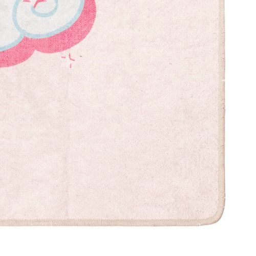 Tapis enfants rose 160x230 cm licorne antidérapant lavable - Photo n°3; ?>