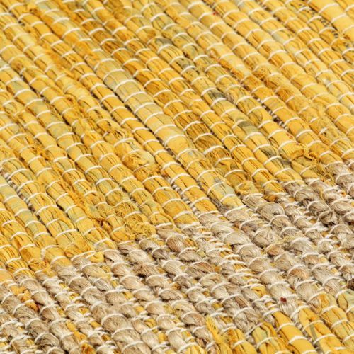 Tapis fait à la main Jute Jaune 160x230 cm - Photo n°2; ?>