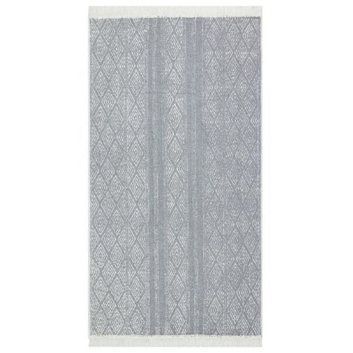 Tapis Gris clair 120x180 cm Coton - Photo n°2; ?>