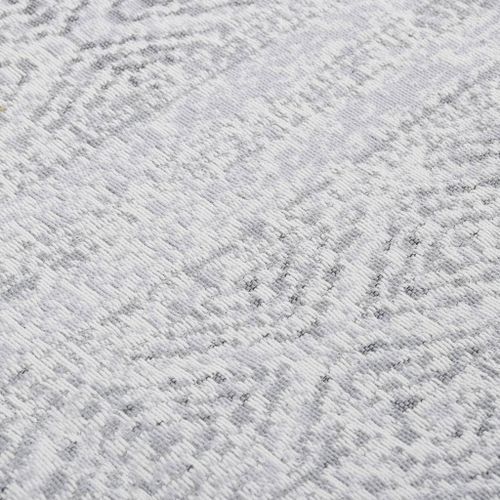 Tapis Gris clair 120x180 cm Coton - Photo n°3; ?>