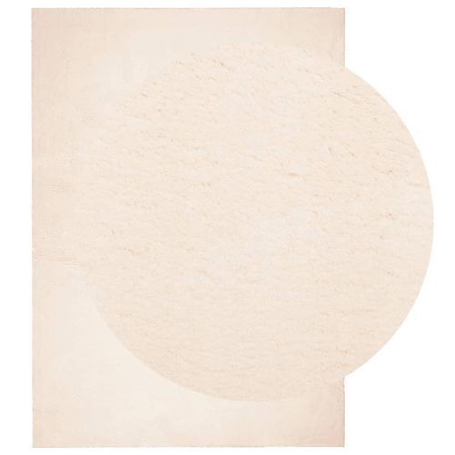 Tapis HUARTE à poils courts doux et lavable beige 120x170 cm - Photo n°3; ?>