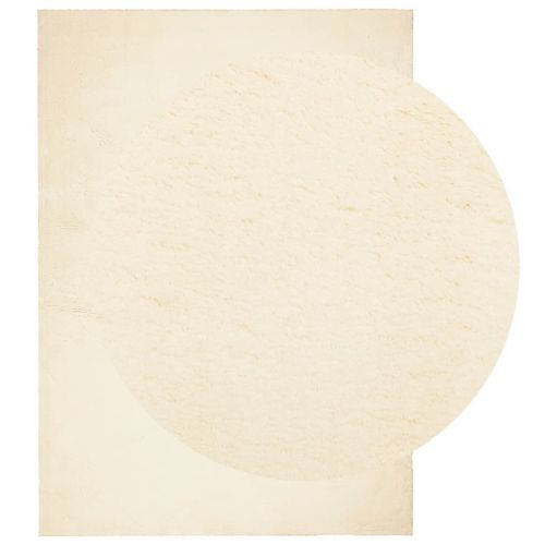 Tapis HUARTE à poils courts doux et lavable crème 120x170 cm - Photo n°3; ?>