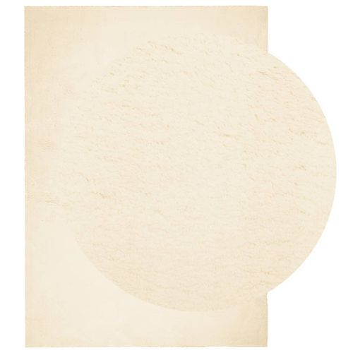 Tapis HUARTE à poils courts doux et lavable crème 160x230 cm - Photo n°3; ?>