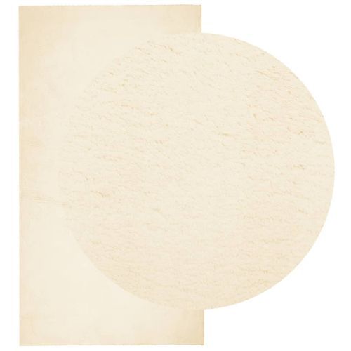 Tapis HUARTE à poils courts doux et lavable crème 60x110 cm - Photo n°3; ?>