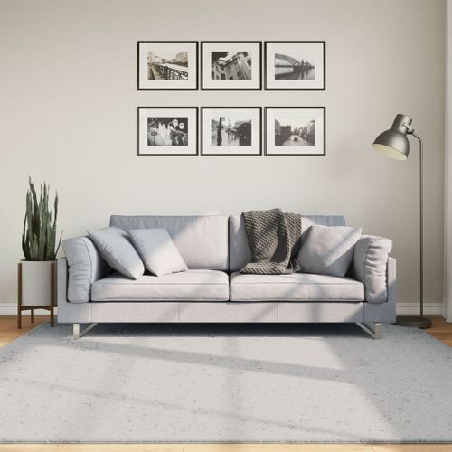 Tapis HUARTE à poils courts doux et lavable gris 200x200 cm - Photo n°2; ?>