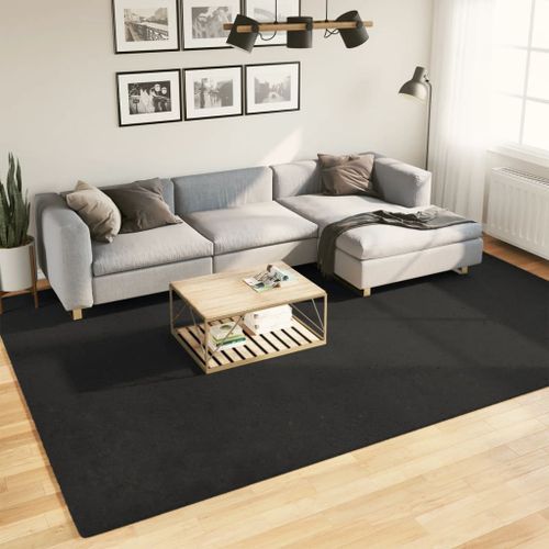 Tapis HUARTE à poils courts doux et lavable noir 240x340 cm - Photo n°2; ?>