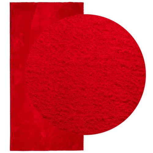 Tapis HUARTE à poils courts doux et lavable rouge 100x200 cm - Photo n°3; ?>