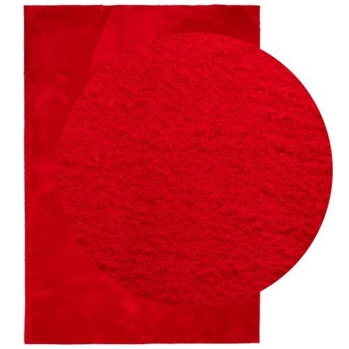 Tapis HUARTE à poils courts doux et lavable rouge 120x170 cm - Photo n°3; ?>