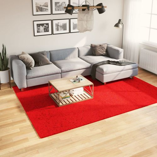 Tapis HUARTE à poils courts doux et lavable rouge 200x280 cm - Photo n°2; ?>