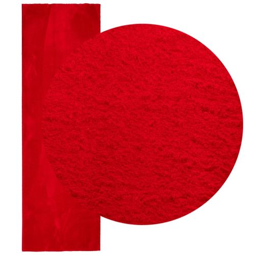 Tapis HUARTE à poils courts doux et lavable rouge 80x250 cm - Photo n°3; ?>