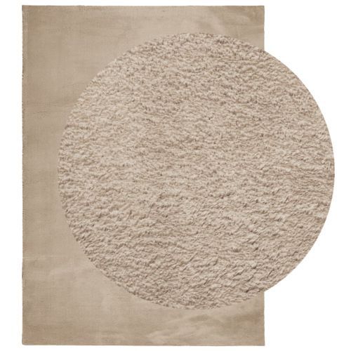 Tapis HUARTE à poils courts doux et lavable sable 200x280 cm - Photo n°3; ?>