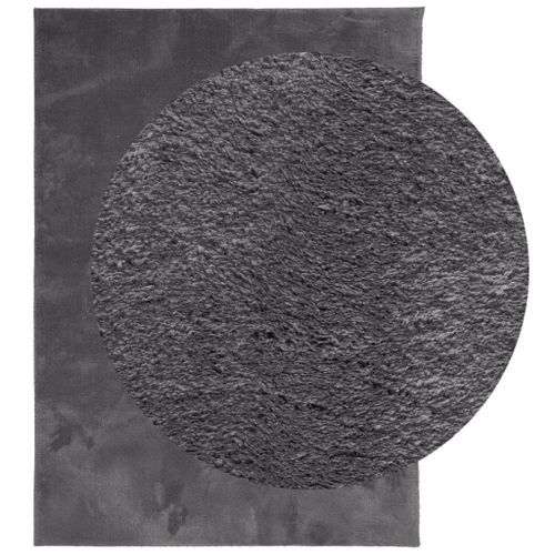 Tapis HUARTE à poils courts doux lavable anthracite 200x280 cm - Photo n°3; ?>