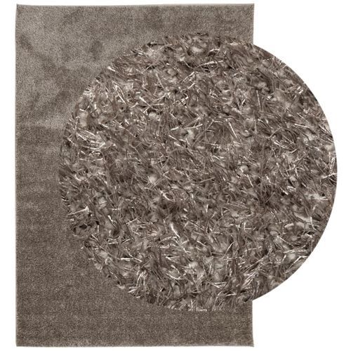 Tapis ISTAN à poils longs aspect brillant gris 120x170 cm - Photo n°3; ?>