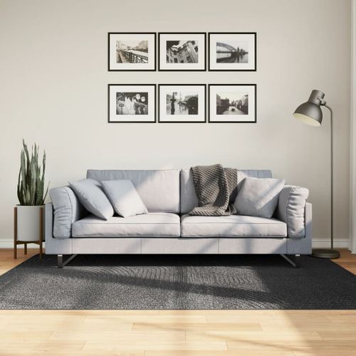 Tapis IZA poils courts style scandinave anthracite 140x200 cm - Photo n°2; ?>