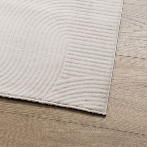 Tapis IZA poils courts style scandinave crème 160x230 cm - Photo n°3; ?>