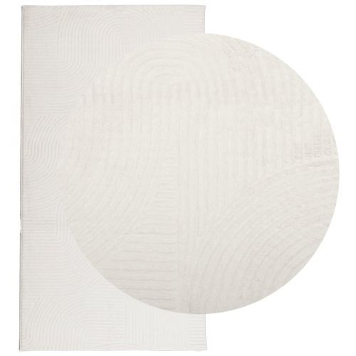 Tapis IZA poils courts style scandinave crème 80x150 cm - Photo n°3; ?>