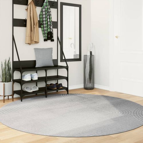 Tapis IZA poils courts style scandinave gris Ø 200 cm - Photo n°2; ?>