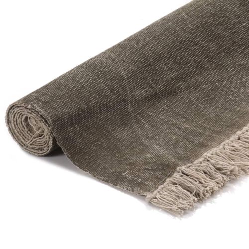 Tapis Kilim Coton 200 X 290 Cm Taupe 10 Tapis Kilim Coton 200 x 290 cm Taupe - Photo n°2; ?>