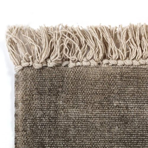 Tapis Kilim Coton 200 X 290 Cm Taupe 11 Tapis Kilim Coton 200 x 290 cm Taupe - Photo n°3; ?>