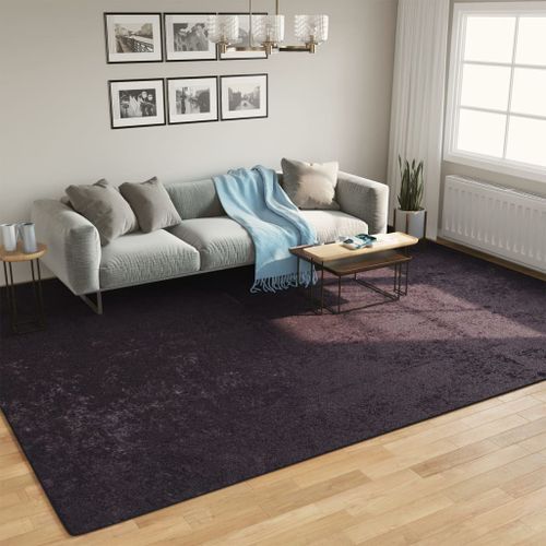 Tapis lavable anthracite 400x300 cm antidérapant - Photo n°2; ?>