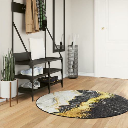 Tapis lavable multicolore Ø 120 cm antidérapant - Photo n°2; ?>