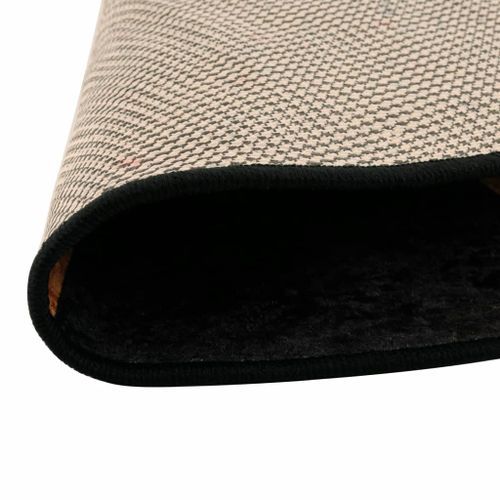 Tapis lavable noir et doré Ø 120 cm antidérapant - Photo n°3; ?>