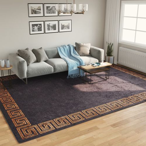 Tapis lavable noir et doré 400x300 cm antidérapant - Photo n°2; ?>