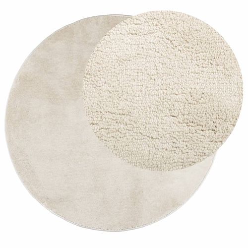 Tapis OVIEDO à poils courts beige Ø 100 cm - Photo n°3; ?>