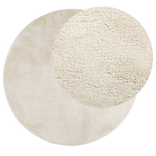 Tapis OVIEDO à poils courts beige Ø 120 cm - Photo n°3; ?>