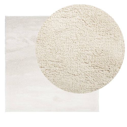 Tapis OVIEDO à poils courts beige 120x120 cm - Photo n°3; ?>