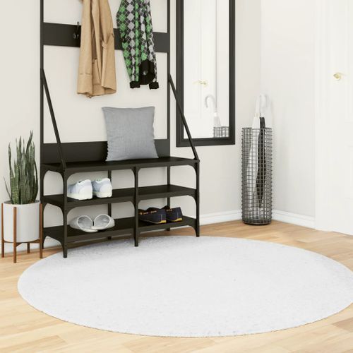 Tapis OVIEDO à poils courts gris Ø 160 cm - Photo n°2; ?>