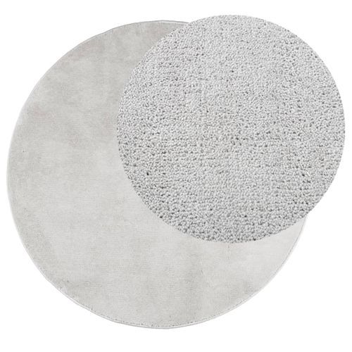 Tapis OVIEDO à poils courts gris Ø 160 cm - Photo n°3; ?>