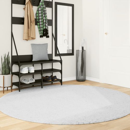 Tapis OVIEDO à poils courts gris Ø 200 cm - Photo n°2; ?>