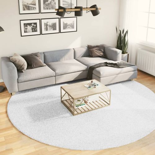 Tapis OVIEDO à poils courts gris Ø 280 cm - Photo n°2; ?>