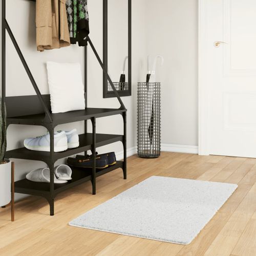 Tapis OVIEDO à poils courts gris 60x110 cm - Photo n°2; ?>