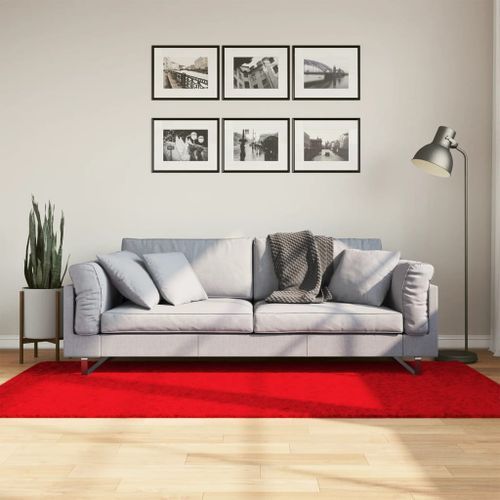 Tapis OVIEDO à poils courts rouge 100x200 cm - Photo n°2; ?>